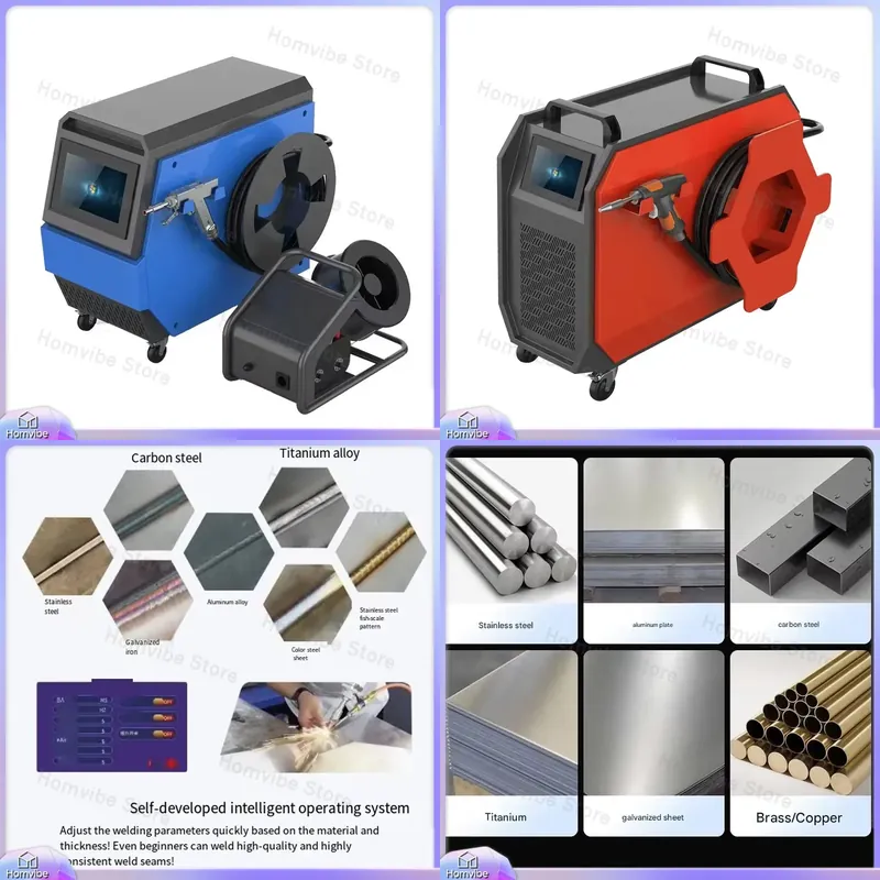 Industrial Handheld Laser Welding Machine - Vier-in-Eins Luftgekühlte Laserschweißmaschine Handgeführter Metallschweißer für