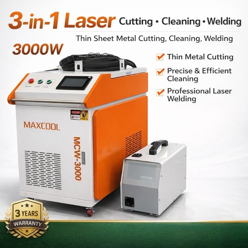 Industrial Laser Cleaning - Schweißmaschine 3-in-1 Laserreinigungsmaschine Metallreinigungswerkzeuge Industrielle Lasermaschinen