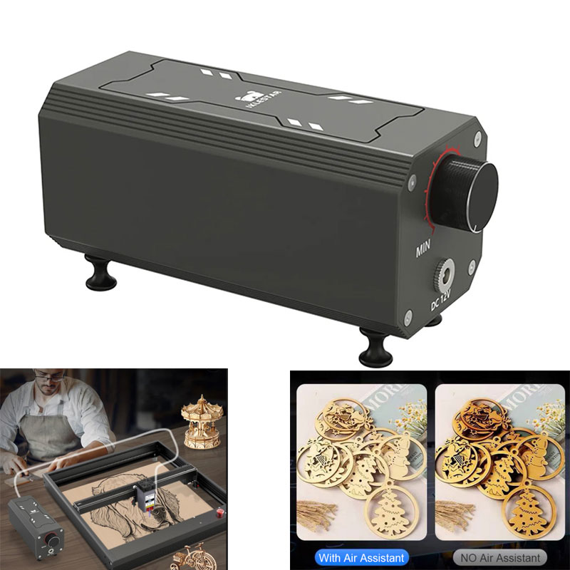 Industrial Grade Laser Cutter - Air Assist Kompressor, Laser-Luftunterstützungspumpe, 10–30 l/min,
