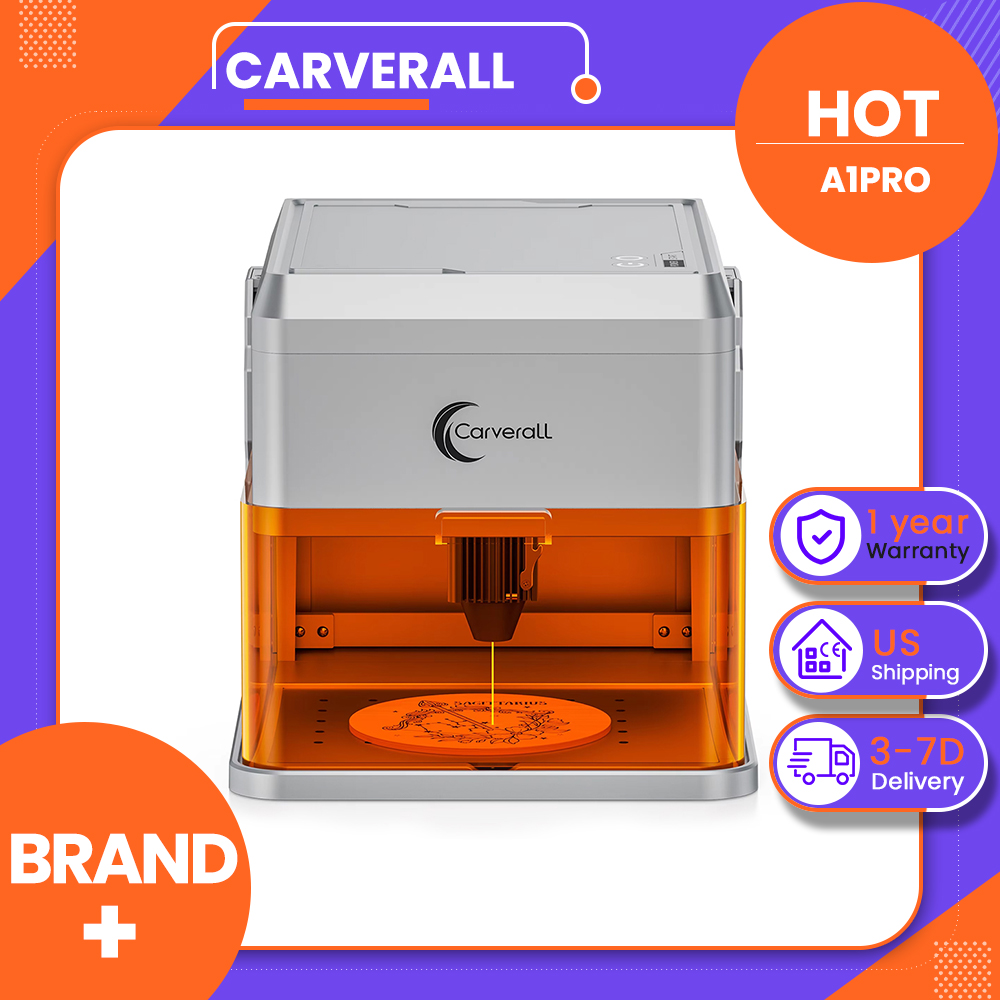 Industrial Grade Laser Cutter - Carverall A1PRO 10W Lasergravierer mit HD-Kamera,