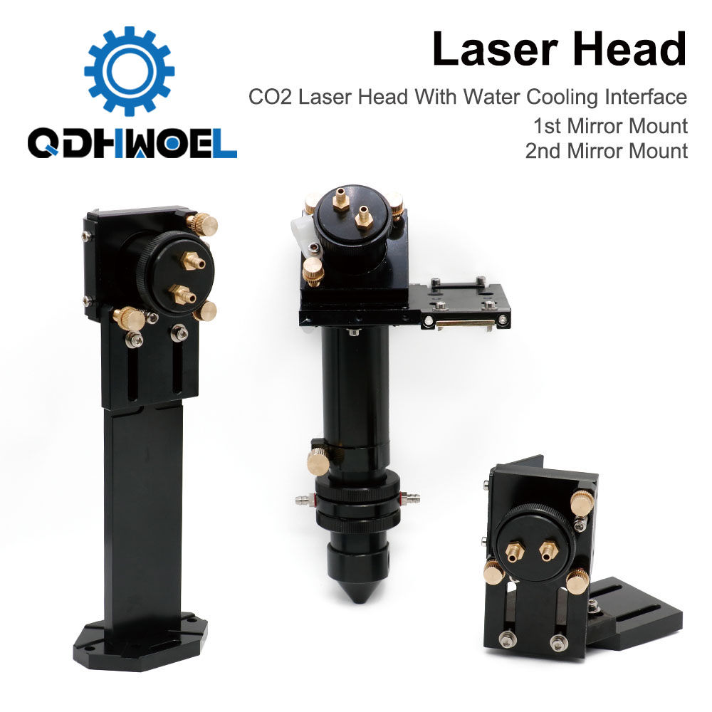 Co2 Laser Mirror - QDHWOEL Wassergekühlter CO2-Laserkopf-Set mit Spiegel, 30mm