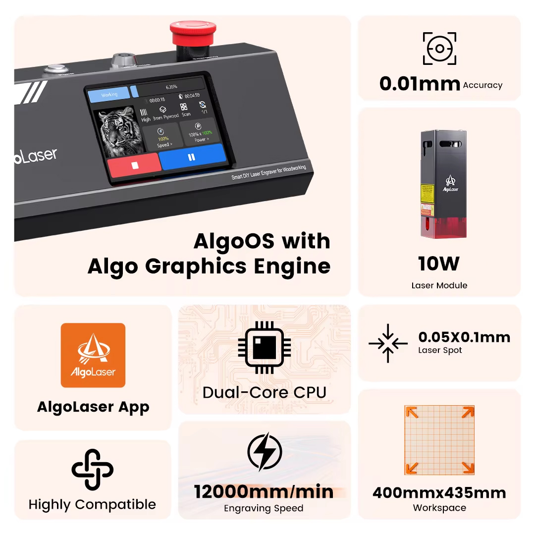 Algolaser DIY Tisch 40*43 cm C – Industrial Grade Laser Cutter Bewertung und Preis
