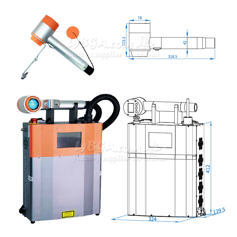 LY-LCG100A 100 W gepulste Lase – Industrial Laser Cleaning Bewertung und Preis